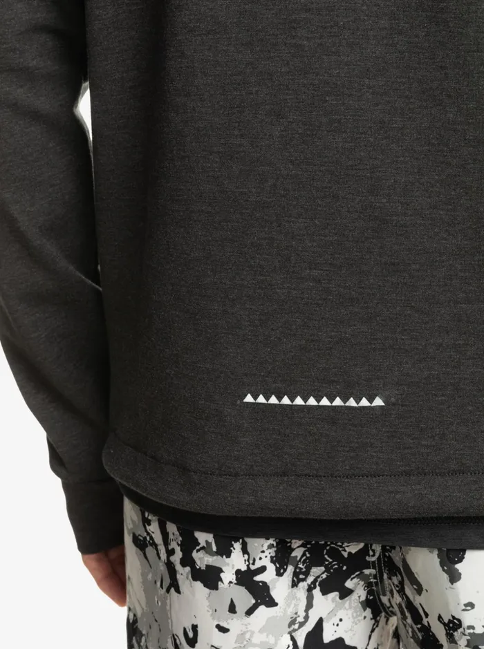 Men Quiksilver Sweatshirts and Hoodies Step Off Hoodie Phantom Heather Men Quiksilver Sweatshirts and Hoodies Step Off Hoodie Phantom Heather