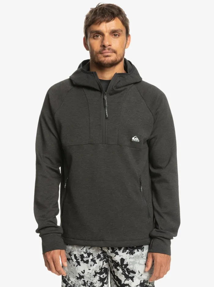 Men Quiksilver Sweatshirts and Hoodies Step Off Hoodie Phantom Heather Men Quiksilver Sweatshirts and Hoodies Step Off Hoodie Phantom Heather