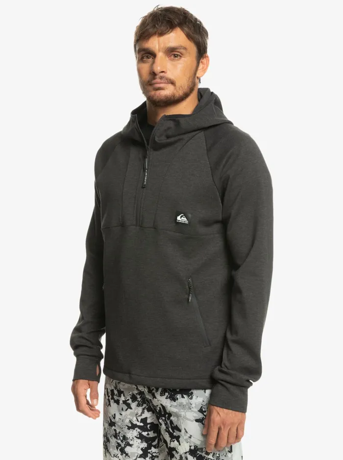 Men Quiksilver Sweatshirts and Hoodies Step Off Hoodie Phantom Heather Men Quiksilver Sweatshirts and Hoodies Step Off Hoodie Phantom Heather