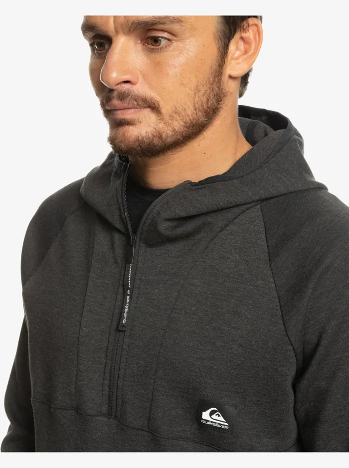Men Quiksilver Sweatshirts and Hoodies Step Off Hoodie Phantom Heather Men Quiksilver Sweatshirts and Hoodies Step Off Hoodie Phantom Heather