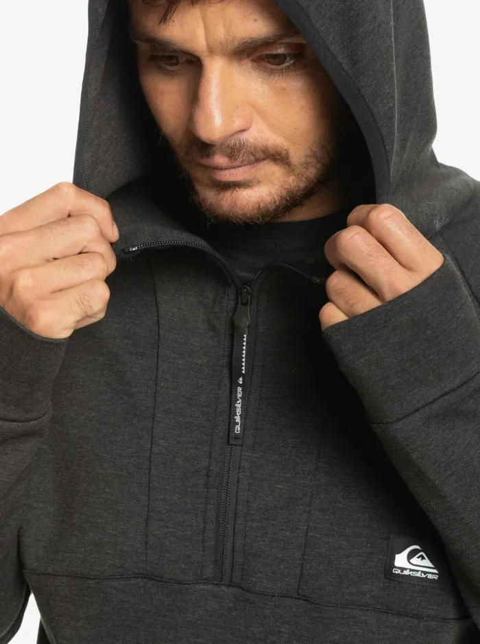 Men Quiksilver Sweatshirts and Hoodies Step Off Hoodie Phantom Heather Men Quiksilver Sweatshirts and Hoodies Step Off Hoodie Phantom Heather