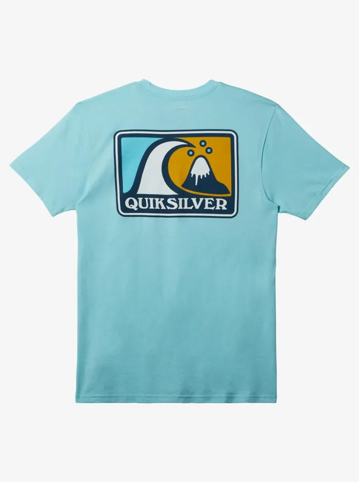 Men Quiksilver Tees Mellow Bubble Mod TShirt Angel Blue Heather Men Quiksilver Tees Mellow Bubble Mod TShirt Angel Blue Heather