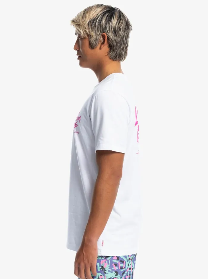 Men Quiksilver Tees Quiksilver X Stranger Things Lenora TShirt White Men Quiksilver Tees Quiksilver X Stranger Things Lenora TShirt White