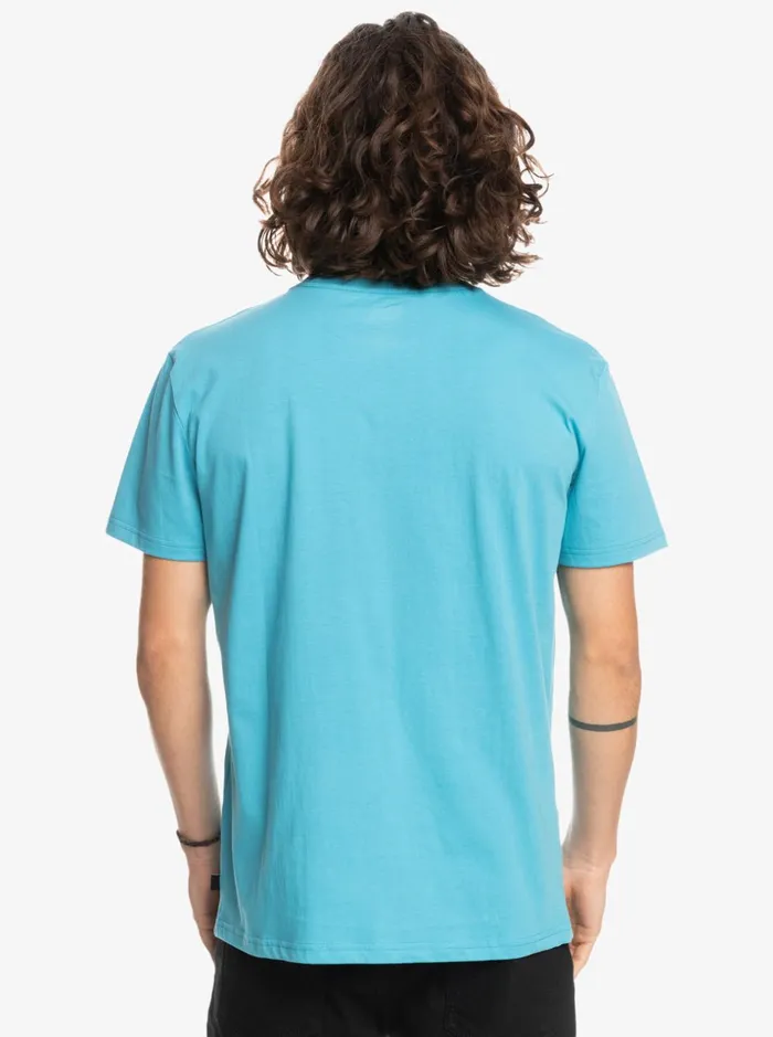 Men Quiksilver Tees Striped Flow Pocket TShirt Delphinium Blue Men Quiksilver Tees Striped Flow Pocket TShirt Delphinium Blue