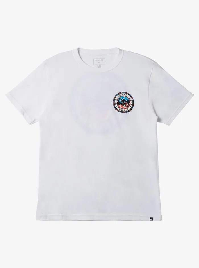 Men Quiksilver Tees Summer Fun TShirt White