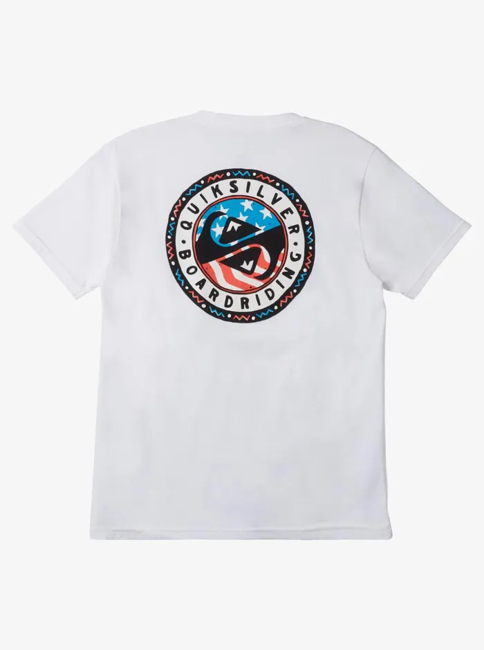 Men Quiksilver Tees Summer Fun TShirt White Men Quiksilver Tees Summer Fun TShirt White
