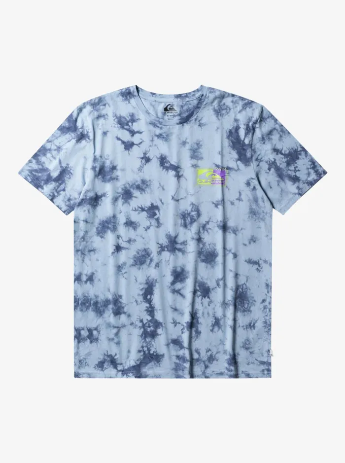 Men Quiksilver Tees The Split TShirt Celestial Blue