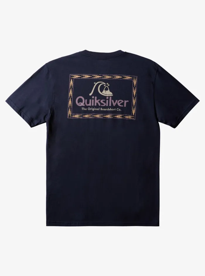 Men Quiksilver Tees Tribal Fuzz Framed TShirt Navy Blazer Men Quiksilver Tees Tribal Fuzz Framed TShirt Navy Blazer