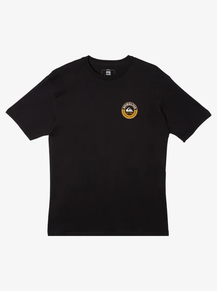 Men Quiksilver Tees Waterman Sea Shark TShirt Black