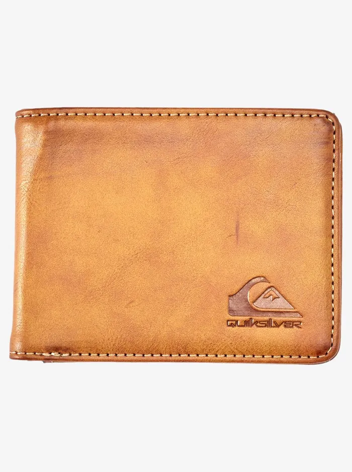 Men Quiksilver Wallets Slim Rays BiFold Wallet Chocolate Brown