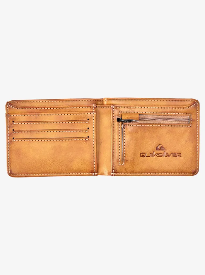 Men Quiksilver Wallets Slim Rays BiFold Wallet Chocolate Brown Men Quiksilver Wallets Slim Rays BiFold Wallet Chocolate Brown