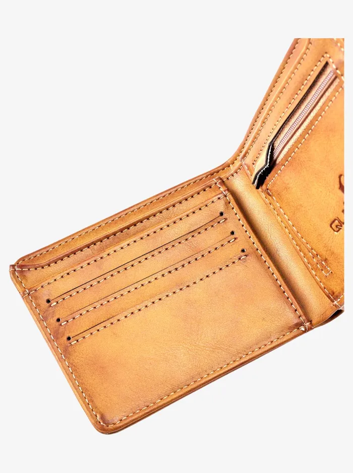 Men Quiksilver Wallets Slim Rays BiFold Wallet Chocolate Brown Men Quiksilver Wallets Slim Rays BiFold Wallet Chocolate Brown