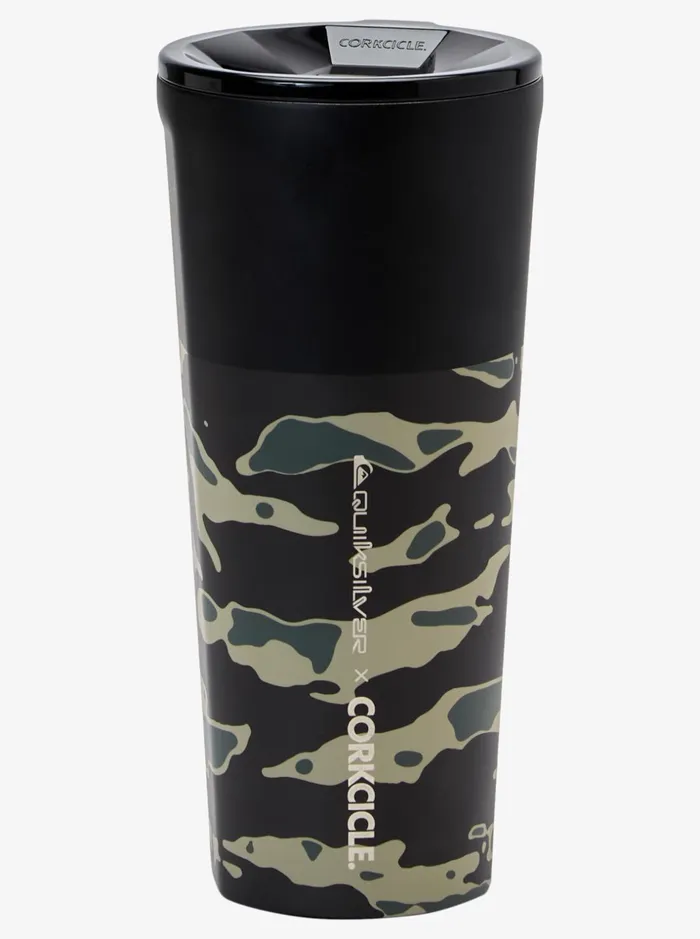 Men Quiksilver Water Bottles Quiksilver X Corkcicle Classic Tumbler Camo Print Crucial Battle