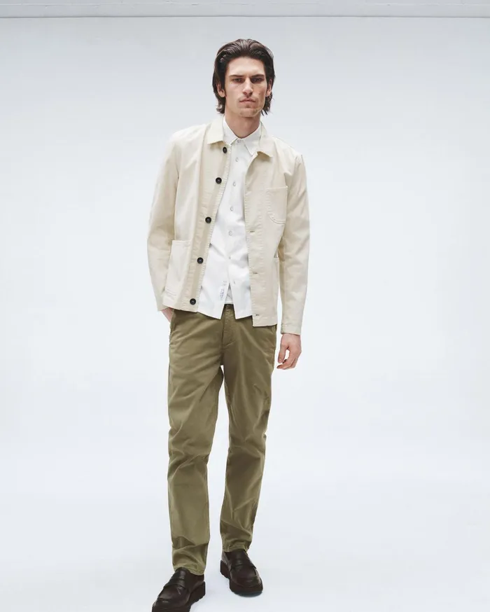 Men Rag and Bone Pants Fit 2 Stretch Twill Chino Pale Army