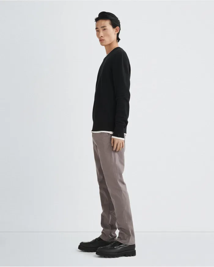 Men Rag and Bone Sweaters Harding Cashmere Crew Black Men Rag and Bone Sweaters Harding Cashmere Crew Black