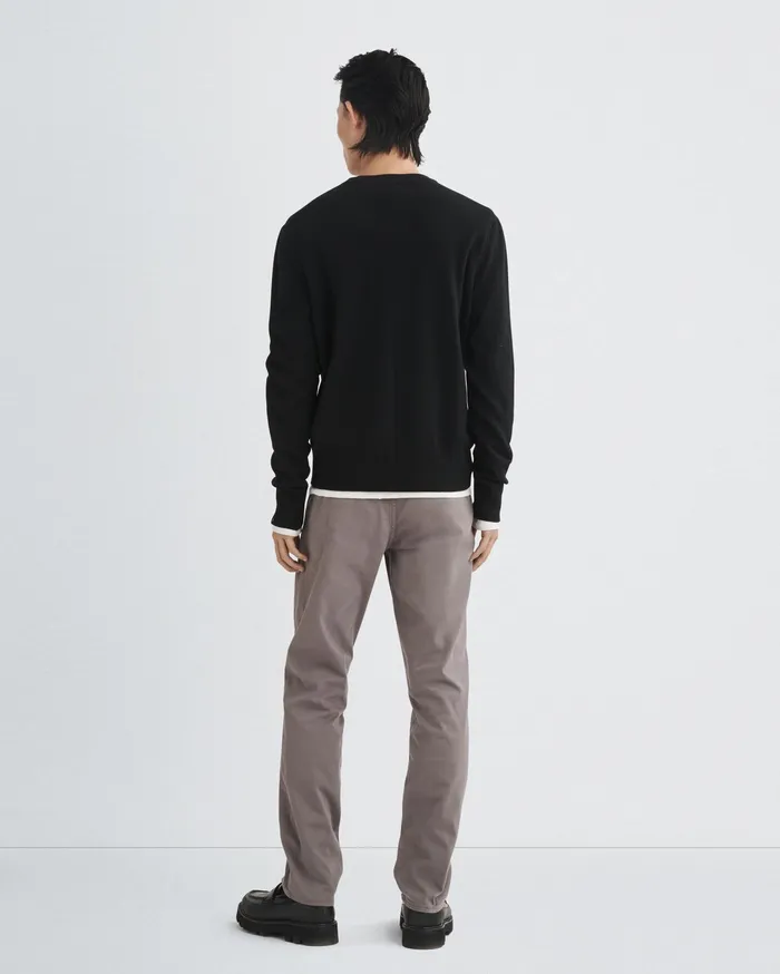 Men Rag and Bone Sweaters Harding Cashmere Crew Black Men Rag and Bone Sweaters Harding Cashmere Crew Black