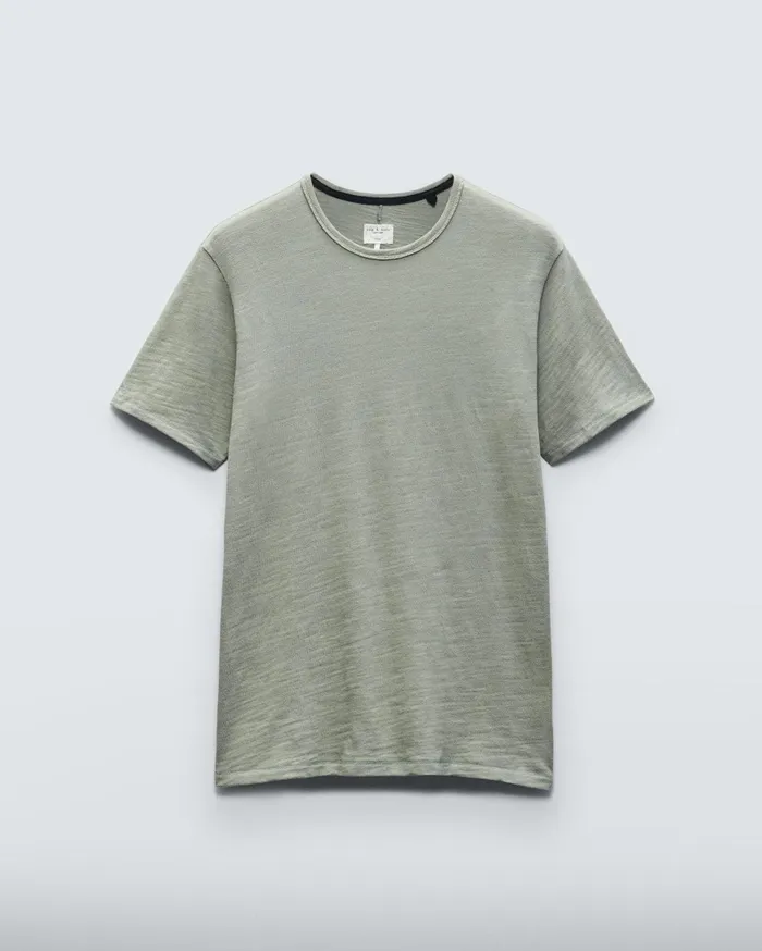 Men Rag and Bone TShirts Classic Flame Tee Dark Mint Men Rag and Bone TShirts Classic Flame Tee Dark Mint