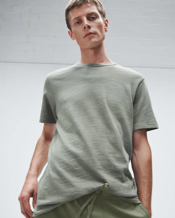 Men Rag and Bone TShirts Classic Flame Tee Dark Mint Men Rag and Bone TShirts Classic Flame Tee Dark Mint