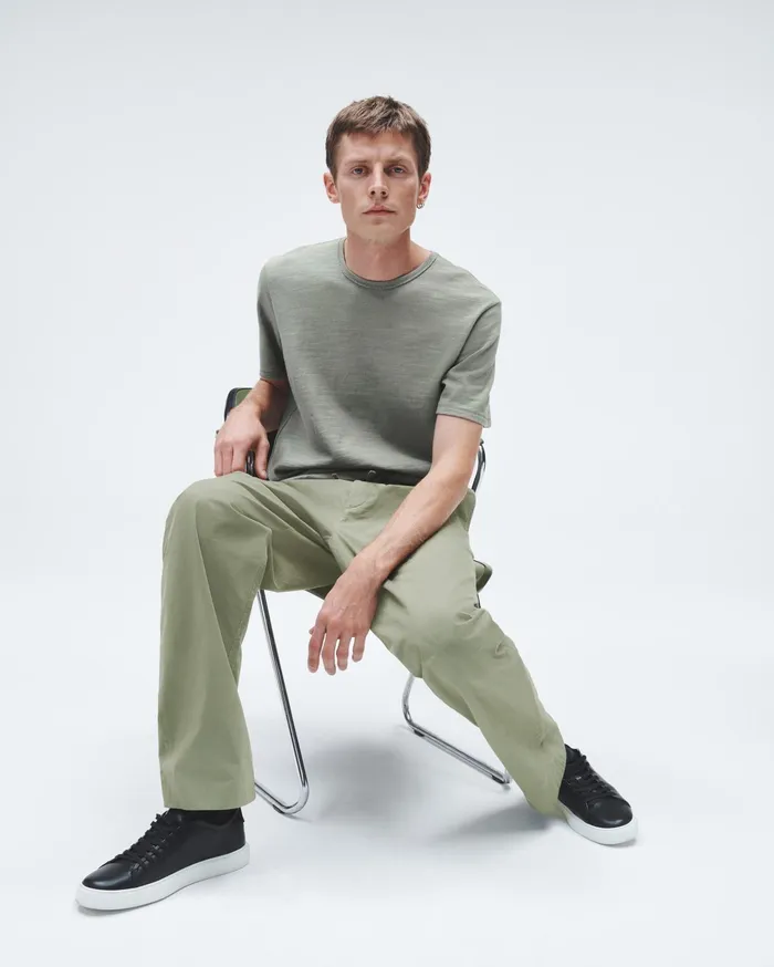 Men Rag and Bone TShirts Classic Flame Tee Dark Mint Men Rag and Bone TShirts Classic Flame Tee Dark Mint