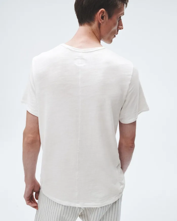 Men Rag and Bone TShirts Classic Flame Tee White Men Rag and Bone TShirts Classic Flame Tee White