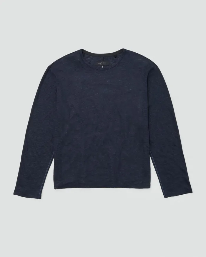 Men Rag and Bone TShirts Kerwin Long Sleeve Tee Salute Men Rag and Bone TShirts Kerwin Long Sleeve Tee Salute
