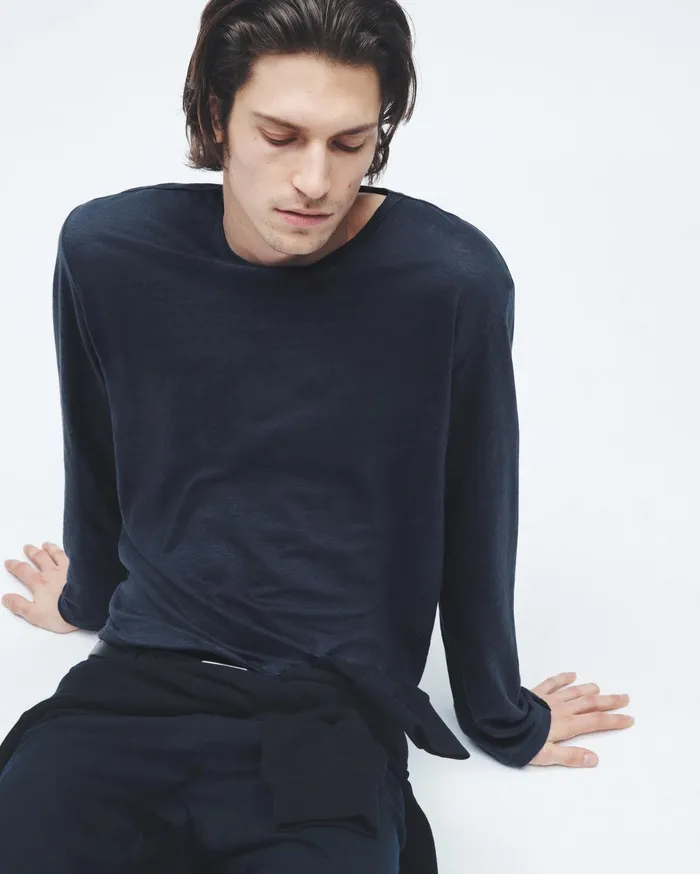 Men Rag and Bone TShirts Kerwin Long Sleeve Tee Salute Men Rag and Bone TShirts Kerwin Long Sleeve Tee Salute