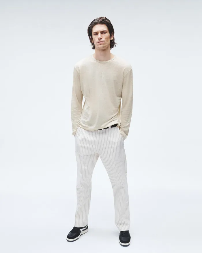 Men Rag and Bone TShirts Kerwin Long Sleeve Tee Turtledove