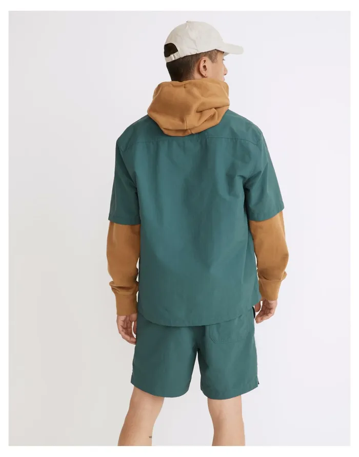 Men Resourced Everywear Boxy Short Sleeve Shirt Evergreen Forest Madewell Shirts Men Resourced Everywear Boxy Short Sleeve Shirt Evergreen Forest Madewell Shirts
