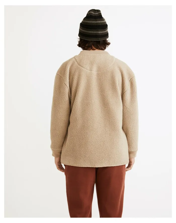 Men Resourced Sherpa Shirt Jacket Drill Khaki Madewell Sweatshirts and Sweatpants Men Resourced Sherpa Shirt Jacket Drill Khaki Madewell Sweatshirts and Sweatpants