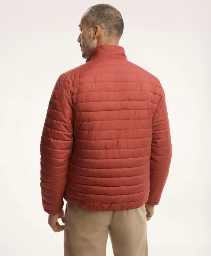 Men Reversible Down Puffer Jacket Red Brooks Brothers Coats and Jackets