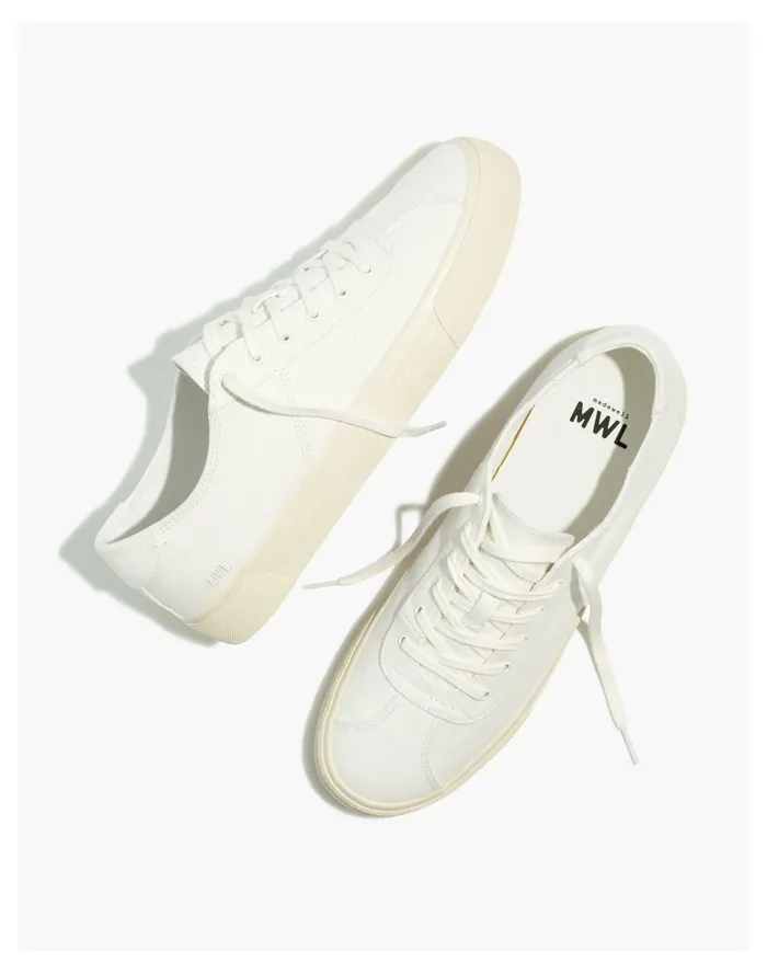 Men Sidewalk Low Top Sneakers In Resourced Canvas Lighthouse Madewell Sneakers