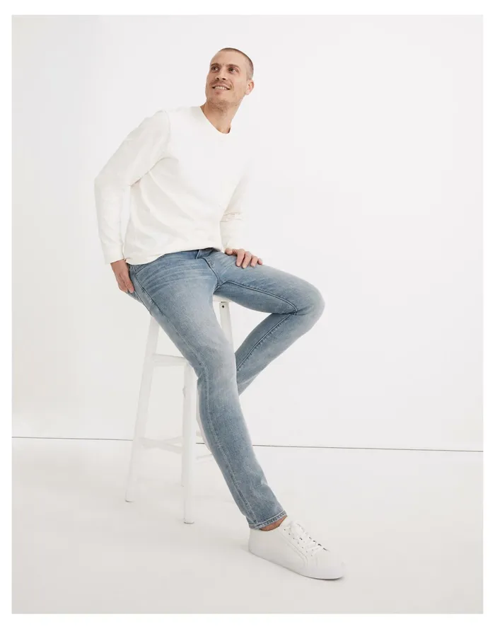 Men Skinny Everyday Flex Jeans In Chesapeake Wash Chesapeake Wash Madewell Jeans Men Skinny Everyday Flex Jeans In Chesapeake Wash Chesapeake Wash Madewell Jeans