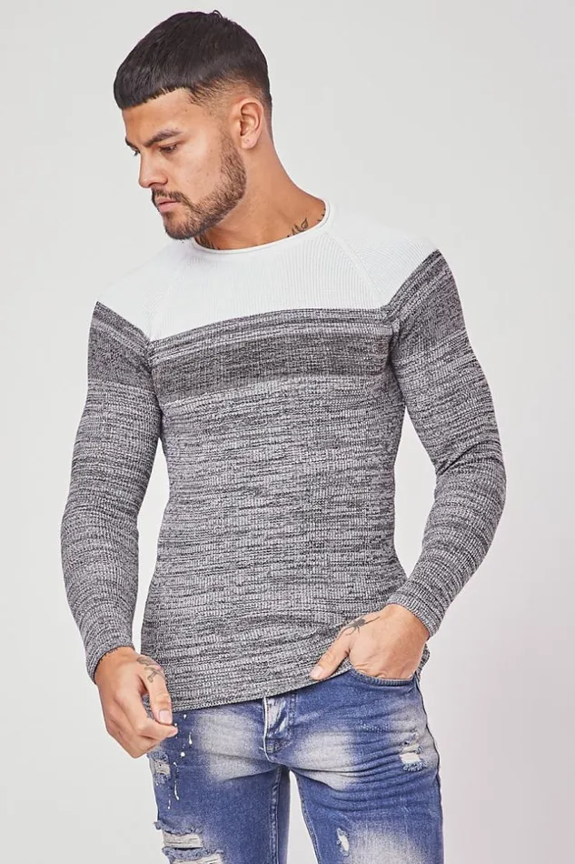 Men Slim Fin Knit Sweater Brentiny Paris Sweatshirts and Pullovers