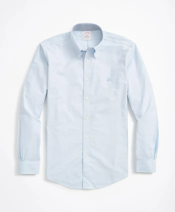 Men Stretch Madison RelaxedFit Sport Shirt NonIron Oxford Blue Brooks Brothers Sport Shirts Men Stretch Madison RelaxedFit Sport Shirt NonIron Oxford Blue Brooks Brothers Sport Shirts