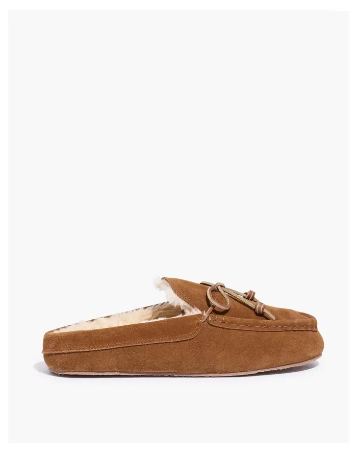 Men Suede Scuff Moccasin Slippers Dried Cedar Madewell Slippers