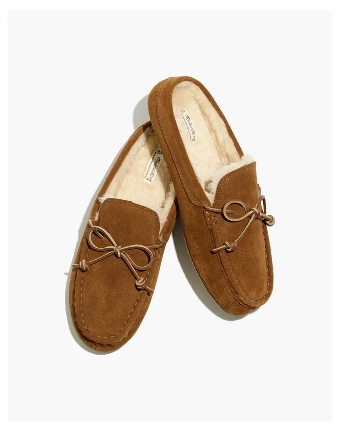 Men Suede Scuff Moccasin Slippers Dried Cedar Madewell Slippers Men Suede Scuff Moccasin Slippers Dried Cedar Madewell Slippers