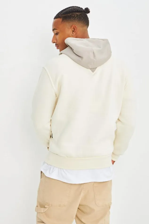 Men Sweat Bicolor Beige Et Gris Capuche Beige Brentiny Paris Sweatshirts and Pullovers Men Sweat Bicolor Beige Et Gris Capuche Beige Brentiny Paris Sweatshirts and Pullovers