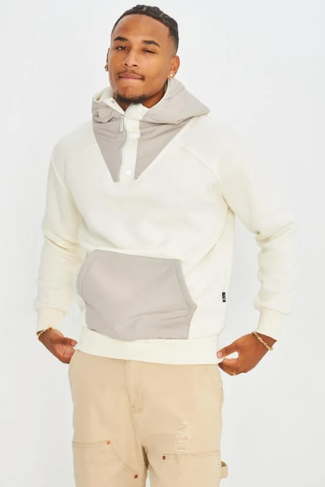 Men Sweat Bicolor Beige Et Gris Capuche Beige Brentiny Paris Sweatshirts and Pullovers Men Sweat Bicolor Beige Et Gris Capuche Beige Brentiny Paris Sweatshirts and Pullovers