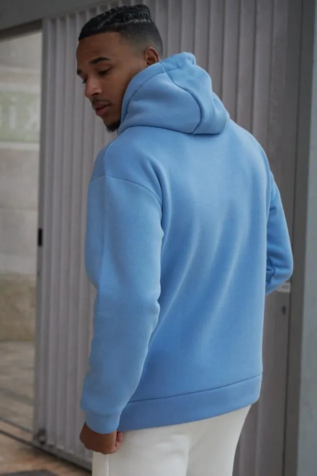 Men Sweat Capuche Bleu 034Coeur 034 Blue Brentiny Paris Sweatshirts and Pullovers Men Sweat Capuche Bleu 034Coeur 034 Blue Brentiny Paris Sweatshirts and Pullovers
