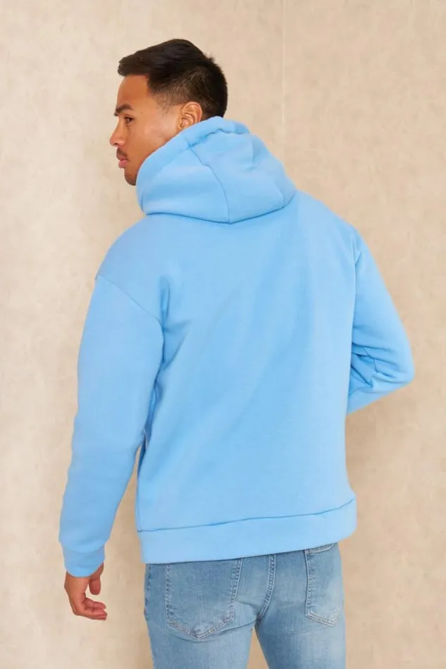 Men Sweat Capuche Coeur Brod Bleu Clair Blue Brentiny Paris Sweatshirts and Pullovers Men Sweat Capuche Coeur Brod Bleu Clair Blue Brentiny Paris Sweatshirts and Pullovers
