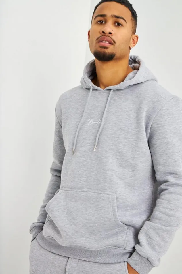 Men Sweat Capuche Gris Inscription Brentiny Grey Brentiny Paris Sweatshirts and Pullovers Men Sweat Capuche Gris Inscription Brentiny Grey Brentiny Paris Sweatshirts and Pullovers