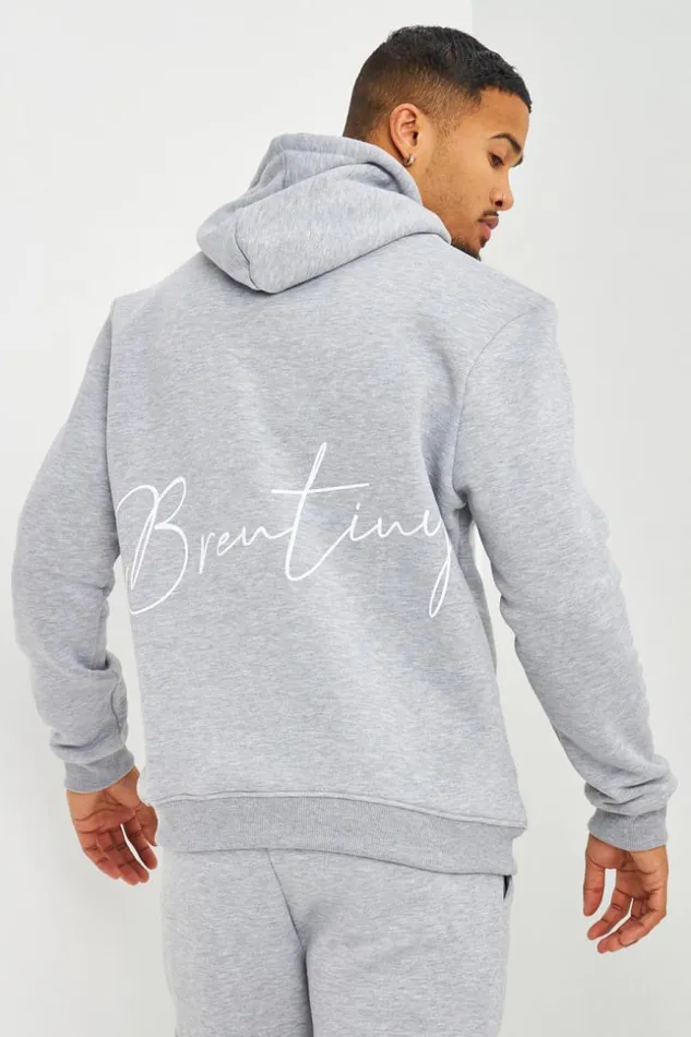 Men Sweat Capuche Gris Inscription Brentiny Grey Brentiny Paris Sweatshirts and Pullovers Men Sweat Capuche Gris Inscription Brentiny Grey Brentiny Paris Sweatshirts and Pullovers