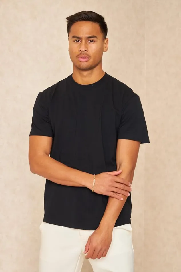 Men TShirt Basique Manches Courtes Noir Black Brentiny Paris TShirts