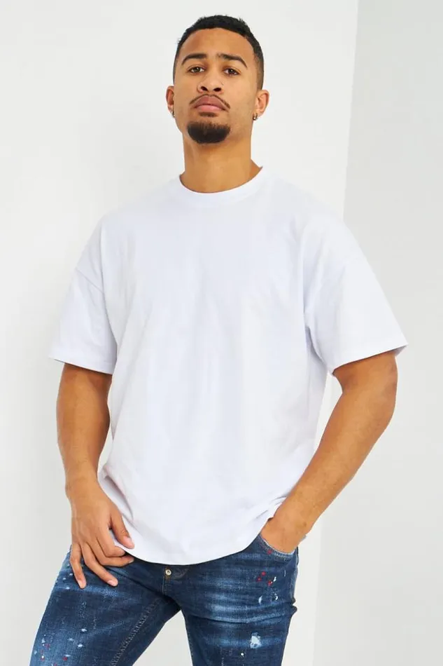 Men TShirt Blanc Oversize White Brentiny Paris TShirts