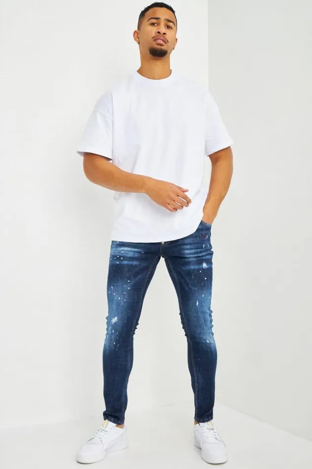 Men TShirt Blanc Oversize White Brentiny Paris TShirts