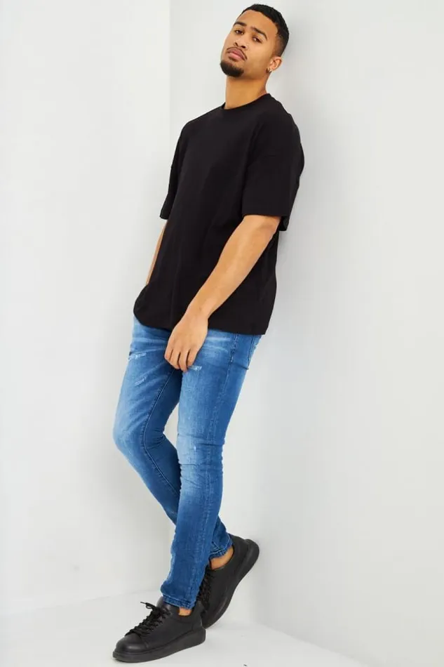 Men TShirt Ctel Oversize Noir Black Brentiny Paris TShirts