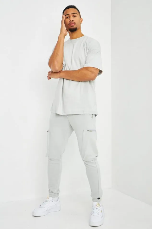 Men TShirt Oversize Gris Clair Grey Brentiny Paris TShirts