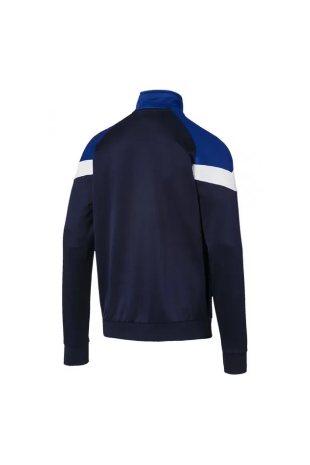 Men Track Jacket In Blue Puma Iconic Mcs Blue Brentiny Paris Sweatshirts and Pullovers