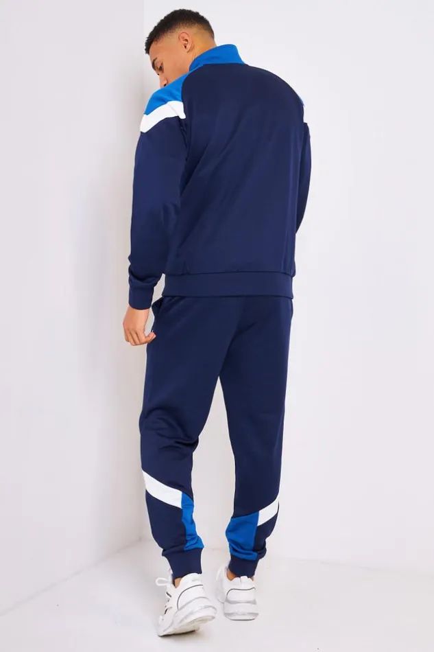 Men Track Jacket In Blue Puma Iconic Mcs Blue Brentiny Paris Sweatshirts and Pullovers
