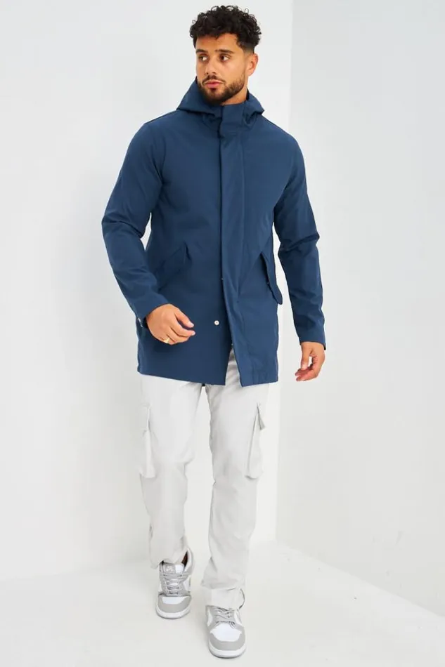 Men Veste MiLongue Bleu Marine Capuche Blue Brentiny Paris Parkas And Down Jackets Men Veste MiLongue Bleu Marine Capuche Blue Brentiny Paris Parkas And Down Jackets